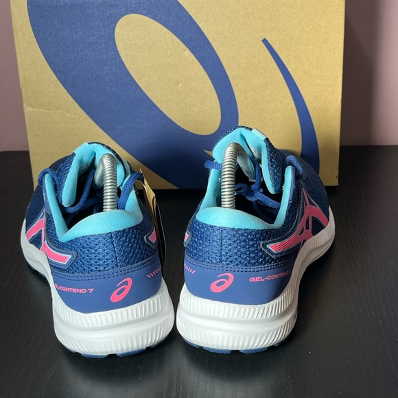 NEW ASICS Gel-Contend 7 Blue/Pink Women’s Multiple Sizes Fast Shipping - Picture 2 of 3